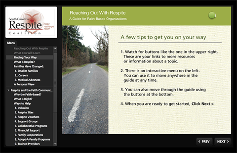 Click here to go to the Reaching Out With Respite module